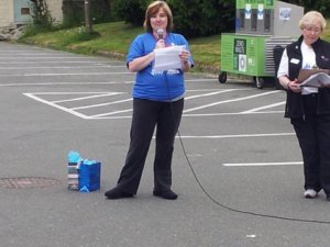 Debbie at Brain Tumour Walk 2014