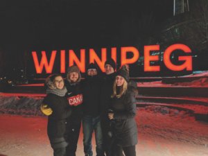 Lawrence and Family skating